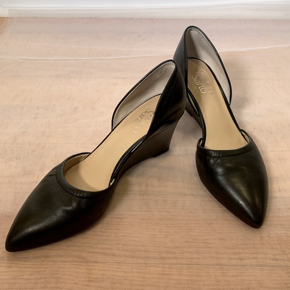 Franco Sarto Fenway Black Wedge